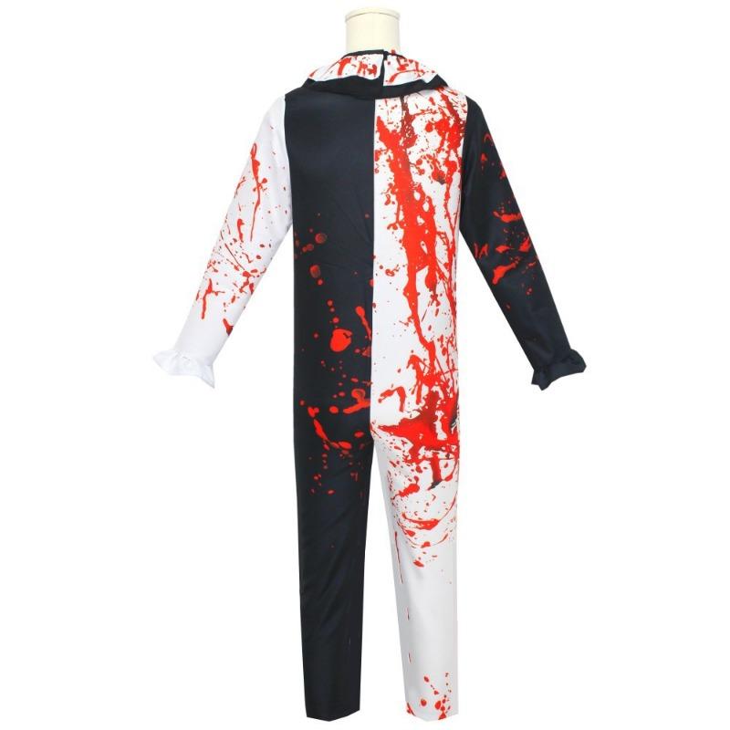 Horror movie broken soul clown costume stage performance suit