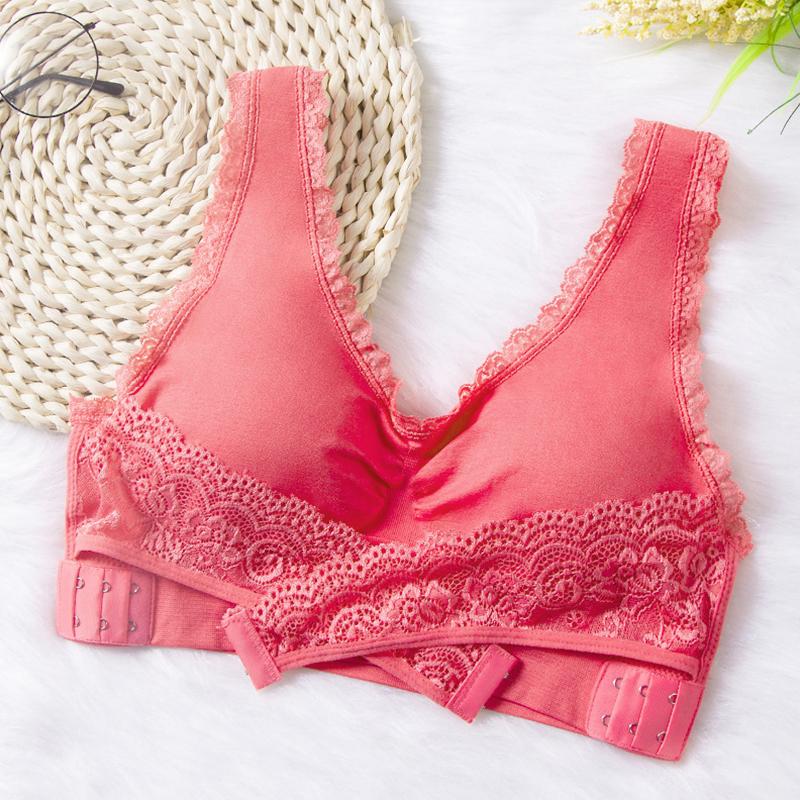 

1 шт. кружевной бюстгальтер удобный нейлоновый однотонный нижнее белье сексуальное нижнее белье женский облегающий 6XL красный