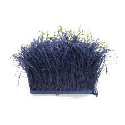 Nastro con Nappe di Piume di Struzzo Naturali da 1 Metro Decorazione da Cucito Larga 10-15cm Tessuto per Abbigliamento Piume Nastro Bordi