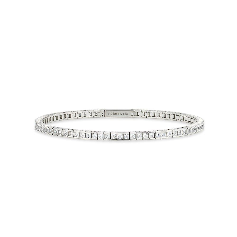Essence Silver (W) Square Channel Tennis Bracelet Hl4B5B402W9