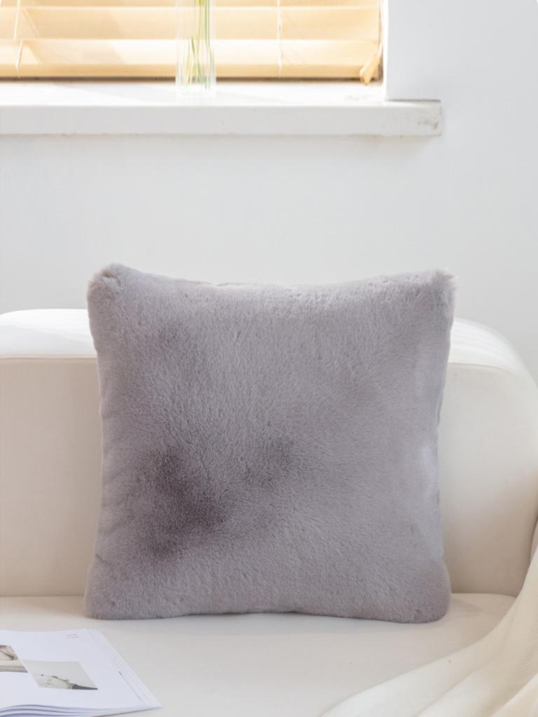 1pc plush Throw Pillows Case, Ultra Soft Throw Pillows Case Faux Fur Luxury Warm Plush Decorative Pillow Cushion Cover