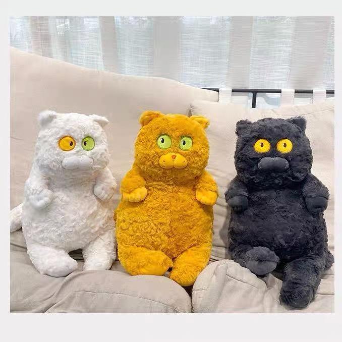 New Arrive 40cm Japanese Kawaii Soft Plush Cat Toys Stuffed Animal Dolls Gift Lovely Fat Cats Pillow Home Decoration