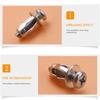 HICCYRODLY 20pcs M6x25 Jack Nut Car Metal Screw Petal Nut with Hollow Wall Iron Skin Screw
