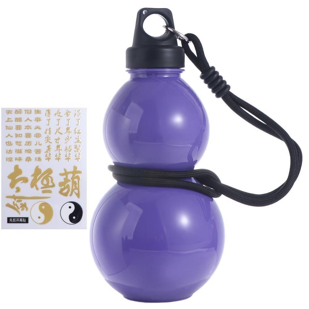 Large Capacity Gourd Water Bottle 800ML Drink Bottle Taoism Water Cup Sport фиолетовый