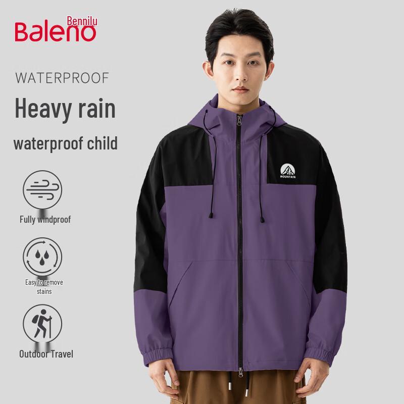 

Baleno Men s Hooded Windproof Casual Jacket 3XL