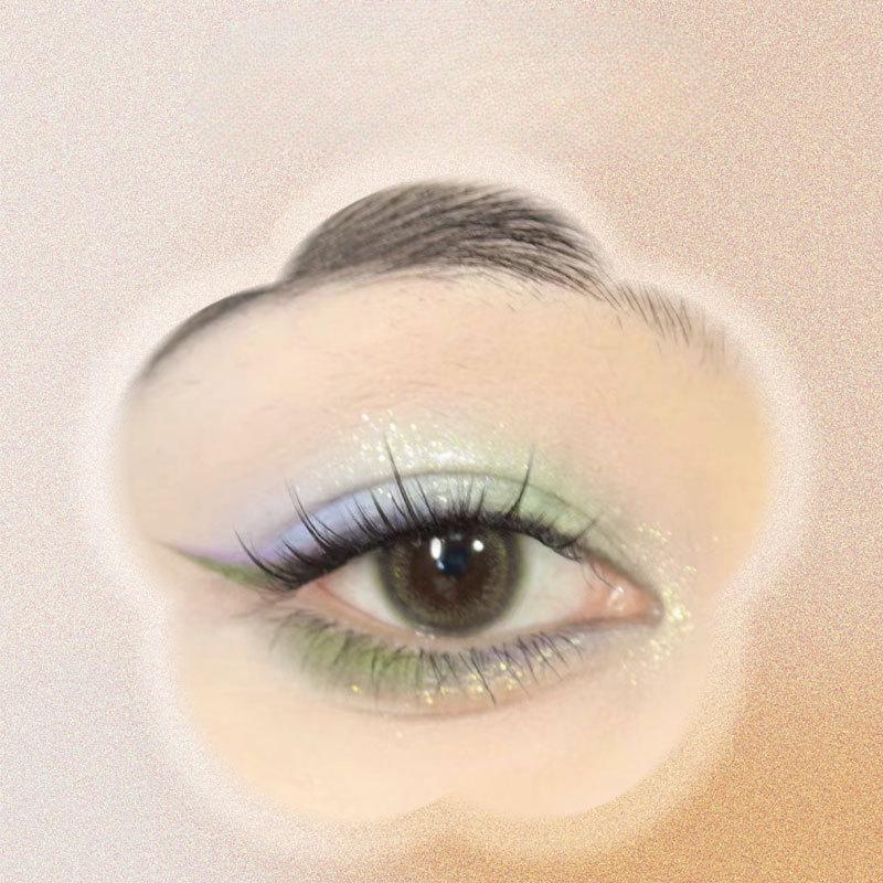 Palette de fards à paupières de neuf couleurs Thrilling Flower Mist, reflets éclaircissants nacrés mats, couleur naturelle, printemps et été