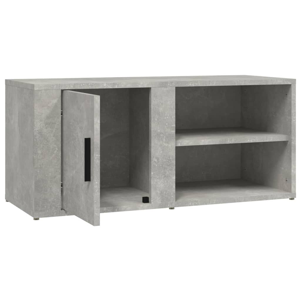 TV Cabinets (2 pcs) Concrete Grey 80 x 31.5 x 36 cm Particleboard