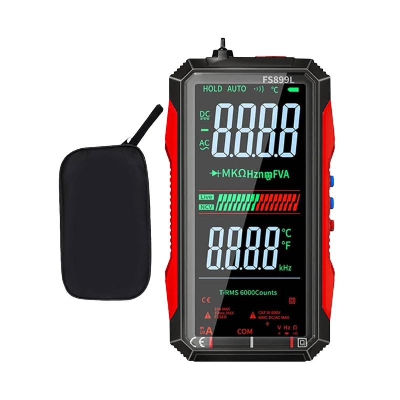 

FS899L Color Screen Digital Multimeter With Large Bright Display USB C Rechargeable For Electrical Testing 1