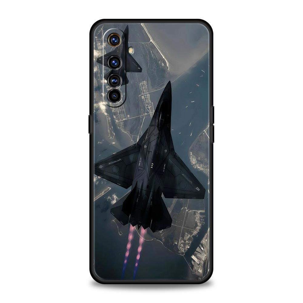 Aircraft Airplane Cool Phone Case For Realme 12 11 10 9 8 5G 7 6 GT5 GT3 GT2 Pro Plus C21 C11 C25 C35 For GT Neo 2 3 3T 5 Cover