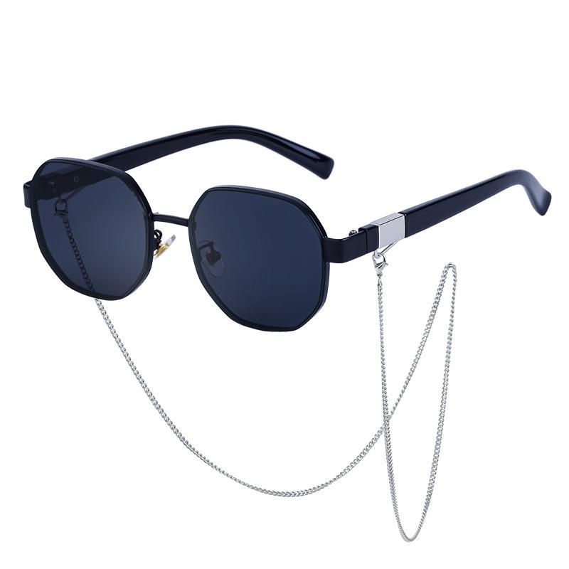 Necklace Strip Sunglasses Women'S Tide Polygonal Sunglasses Women'S Sunglasses