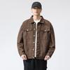 Denim Coat Men's Spring New Loose Fashion Brand Handsome Denim Clothing Spring and Autumn Men's Cargo Jacket Tide