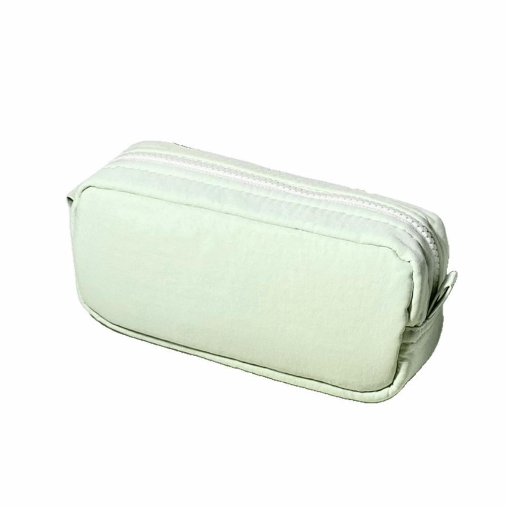 Large Capacity Simplicity Pencil Case Square Shape Stationery Box Classified Storage