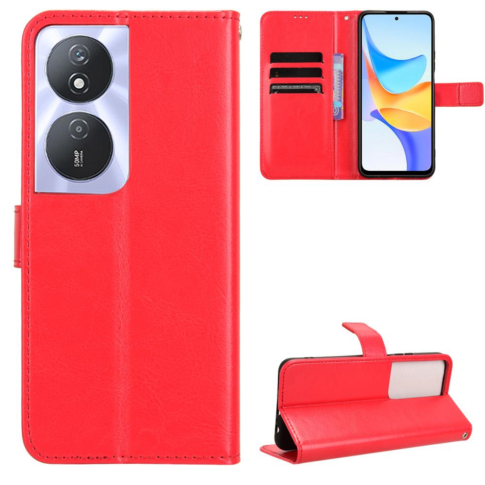 

Кожаный флип-чехол для Honor 90 Smart 90 Lite 70 Pro Plus, защитный чехол-кошелек, слот для карт, подставка, противоударный держатель, полная защита для бизнеса For Honor 70Pro Plus красный