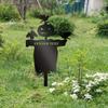 Unique Personalized Halloween Scarecrow with Crows Metal Garden Stake Classic Style for Christmas Outdoor Porch Entryway Decor