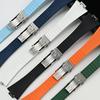 Fluoro Rubber Strap for Tissot PRX Series Super Player 35mm 40mm FKM Women Men Quick Release Folding Buckle Watch Band 11mm 12mm