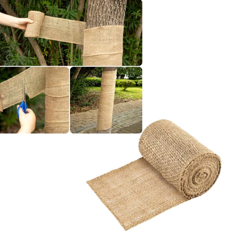Premium Natural Burlap Tree Protector Roll Versatile Plant Wraps For Tree Protection And Support