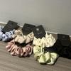 Medium Satin Silk Scrunchie: Elegant Korean Solid Color Hair Tie