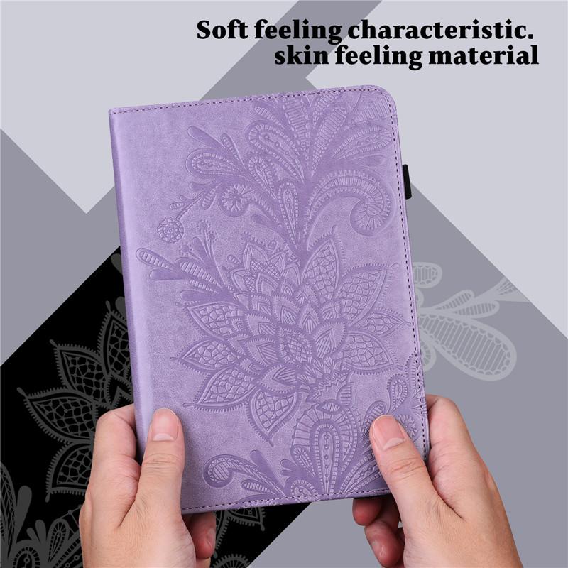 Tablet Case For Xiaomi Pad 6 Pro Case 11'' Vintage Flower Embossed Wallet Cover Funda For Xiaomi Mi Pad 6 /Mi Pad 6 Pro 2023 Case Coque