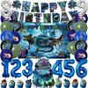 S-Subnautica Thema Geburtstagsparty Dekorationen Schöne Wasserwelt Meeresungeheuer Kuchenaufsatz Ballon Banner Fotografie Hintergrund