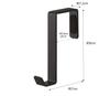 Yamazaki 4891 Door Hanger Set of 5 Black Approx. W1.5XD7XH9cm Smart Door Hook