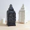 European Wrought Iron Candle Holder Hollow Retro Candlestick Hanging Lantern Vintage Elegant Candle Holder