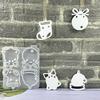 Christmas Themed Figurines Mold Silicone Texture for Handmade Ornaments Holiday Decorating and Creative Art Projects