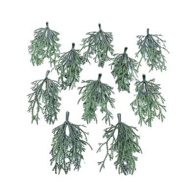 10pcs MINI Christmas Tree Craft Materials Artificial Plants Home Decoration Accessories Scrapbooking Flower Ornamental Flowerpot KTY
