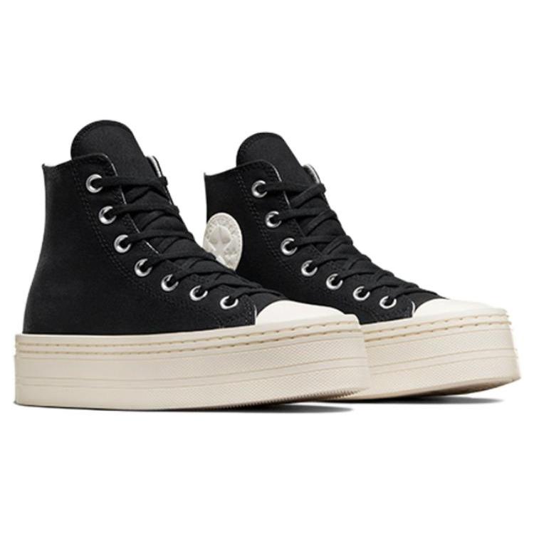 New Converse Chuck Taylor All Star Modern Lift Platform Canvas 'Black Egret' Women's A06141C