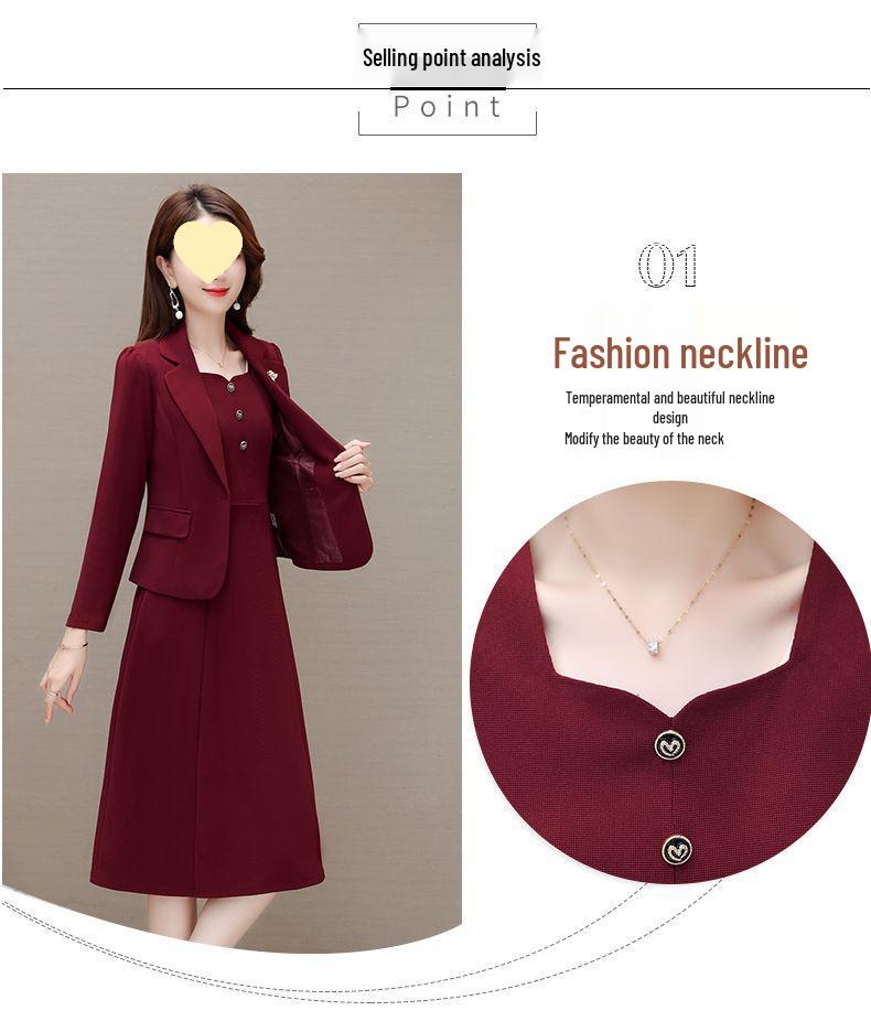 Exquisite Ziqiu Autumn 2025 Women's Fashion Suit: Stylish Two-Piece Skirt and Top Set