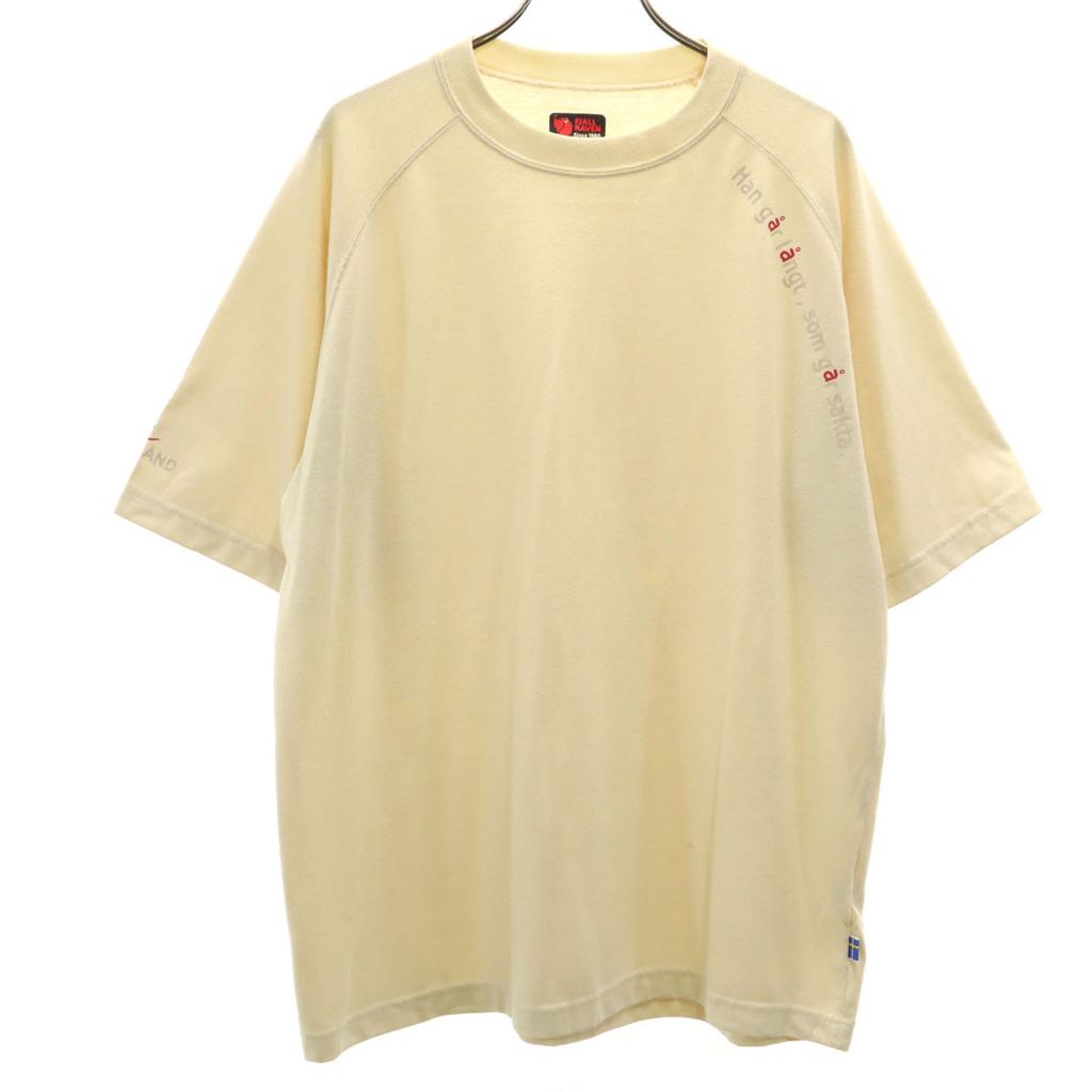FJALLRAVEN made in Japan Short sleeve T-shirt LL Cream type Men's Used