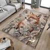 1PC Fox Floral Non-Slip Floor Carpet Compatible for Office&Living Room&Bedroom&Dining Room -  Soft & Pattern-G0387