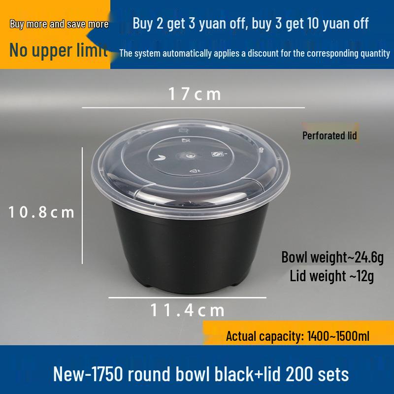 Doppelschichtige Takeaway-Box für Nudeln und Suppe - Nass-/Trocken-Trennung