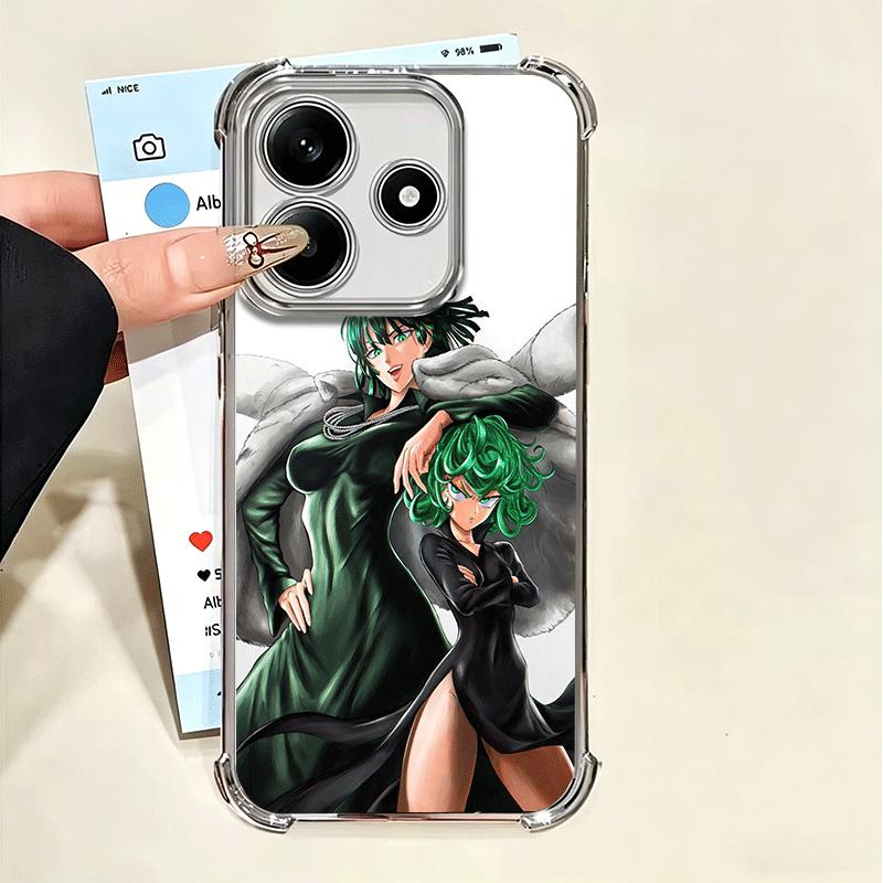 One P-Punch-Mans Tatsumaki Soft Phone Case For Xiaomi Poco X7 X8 Pro Max X6 X5 X3 F8 Ultra F7 M8 M7 M5S Redmi 15C 15A 15 14C 13C