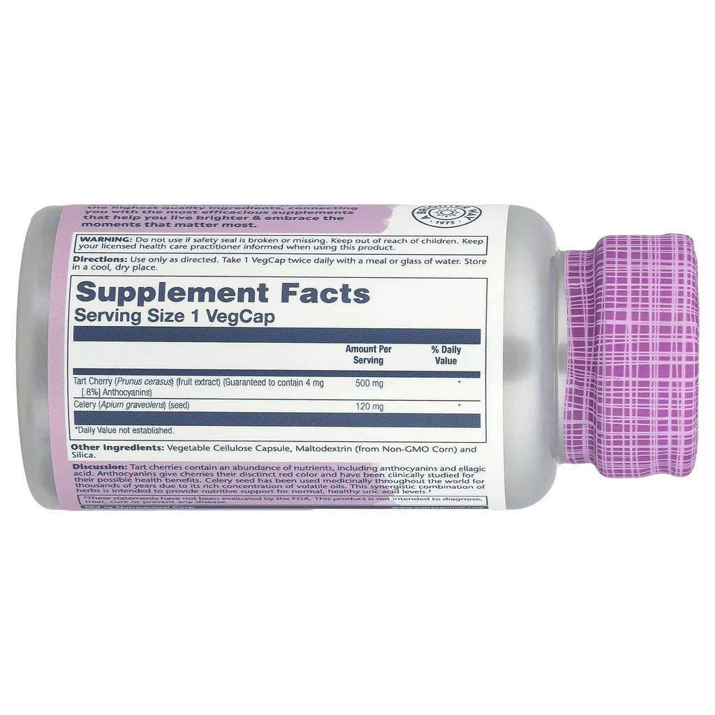 Surkörsbär Sellerifrön, 620 mg, 60 vegkapslar