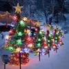 Solar LED Christmas Tree Lights for Outdoor Lawn and Courtyard Decoration