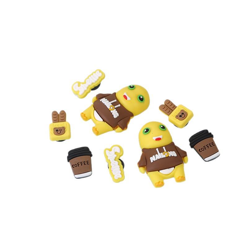 Detachable Cartoon Shoe Charms for Crocs: Cute Plastic Buckle Accessories