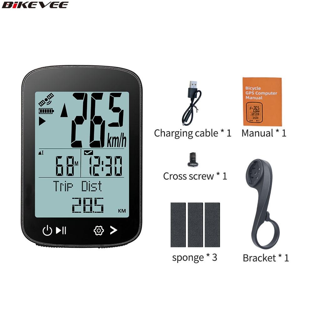 Wireless GPS Bike Cycling Computer Multilanguage Cycle Odometer Speedometer Bicycle Accessories With Auto Start/Stop Bracket