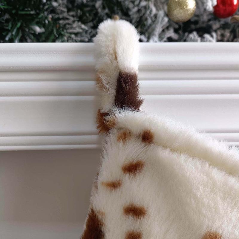 1PC Farmhouse Christmas Gift  Fireplace Decor Large Christmas Stockings