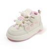 Children’s Sneakers, Spring/Autumn Girls’ White Cartoon High-Top Shoes, Boys’ Casual Skate Shoes, Soft-Soled Baby Shoes
