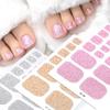 22tips/Sheet Solid Color Shimmer Finish Full Cover Nail Wraps  Home DIY Nail Makeover