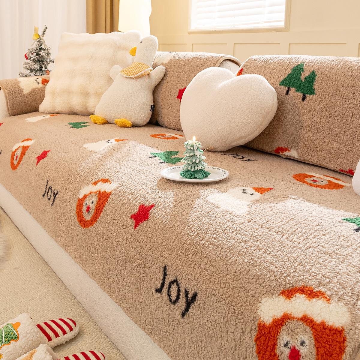 

Осень И Зима Мультяшная Плюшевая Подушка Для Дивана Зимний Утолщенный Чехол Для Дивана Теплый Медведь 70*70cm