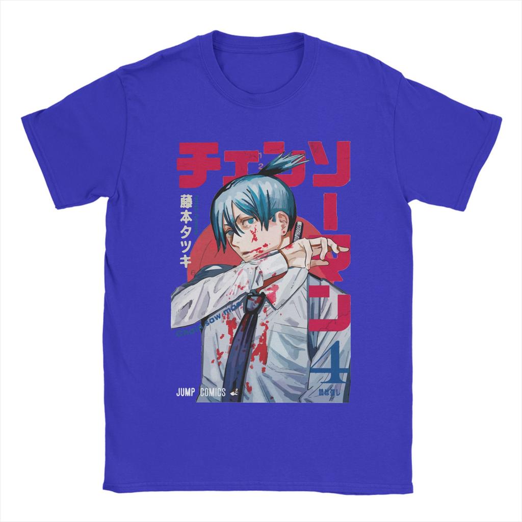 Chainsaw Man Hayakawa Aki T-Shirts Herren Anime Manga Vintage Reine Baumwoll-T-Shirts Rundhals Kurzarm T-Shirts Neuankömmling Kleidung