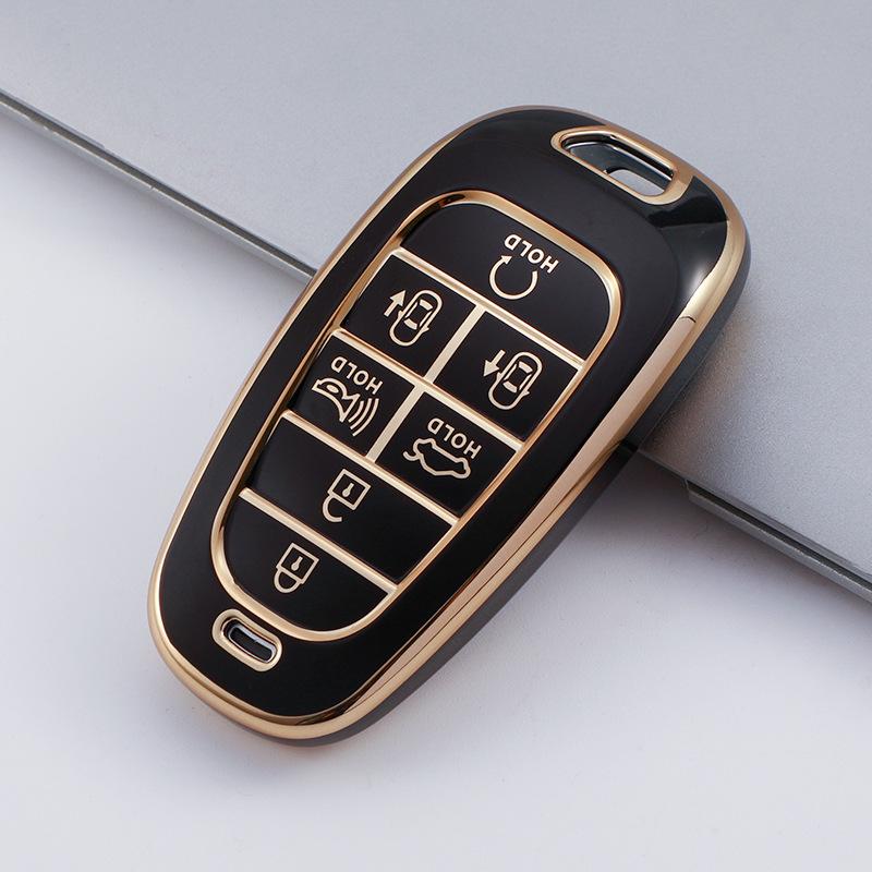 Hyundai New Tucson L Korean Car Key Case: Protective Shell for 5, 7, 8-Key Sonata