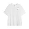 Puma Logo Round Neck Fashion Versatile Short Sleeve T-Shirt Unisex T-Shirts White 634162-02