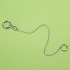 Metal Fake Earrings Lip Ring with Long Chains Non-Piercings Earring Ear Clip