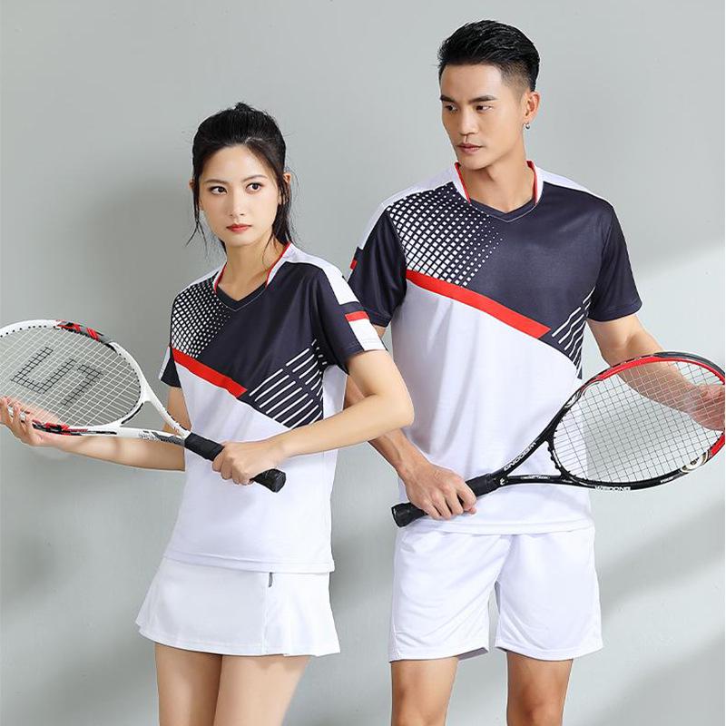 Quick-Dry Breathable Badminton & Tennis Team Uniform Set for Men & Women