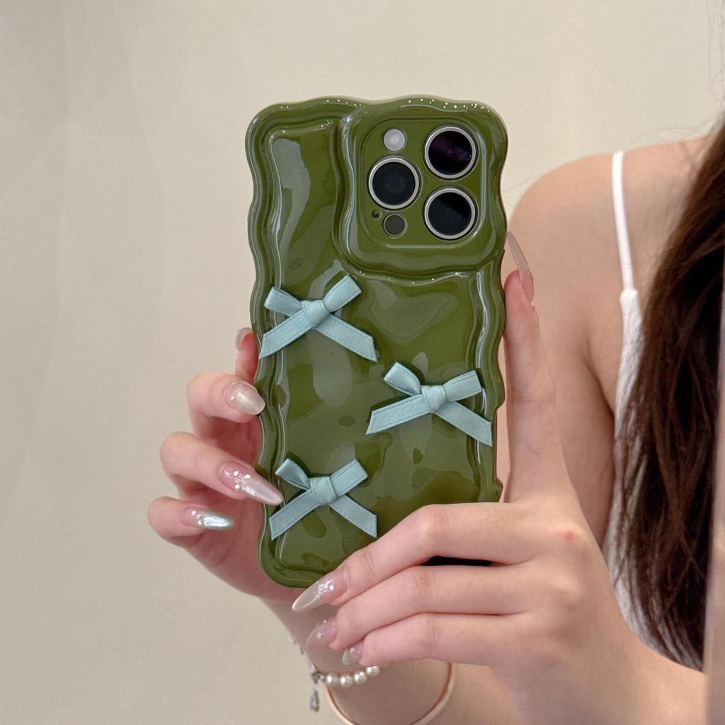 Bow Girl Cute Style iPhone 16 Pro Max/17/14/15 Soft Phone Case