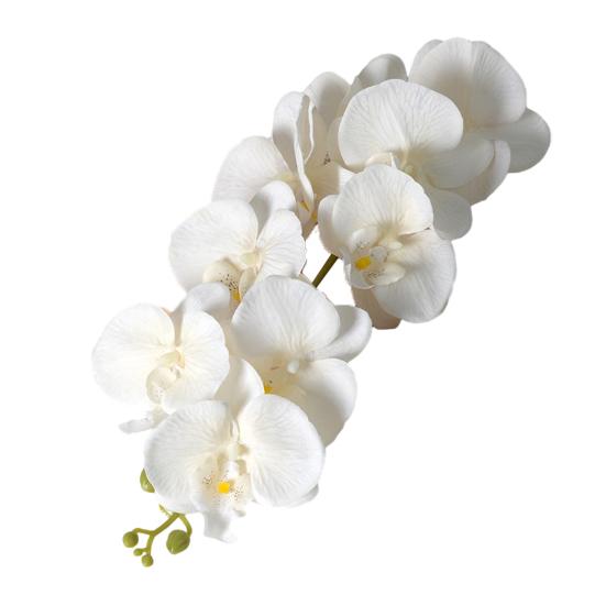 Sztuczne Kwiaty Phalaenopsis 102 cm Długi Pęd Realistyczny w Dotyku Sztuczna Gałąź Storczyka z 9 Głowami Pełne Kwitnienie do Wazonu Dekoracja Domu Wesela Imprezy