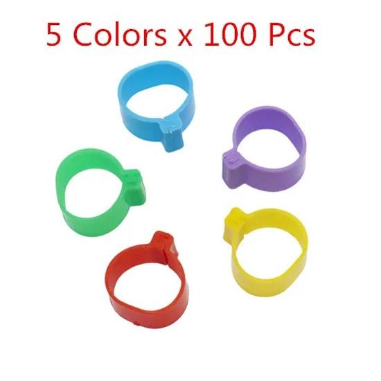 500 PCS Poultry Foot ring chicken Birds Quail Chick Duckling Pigeon 1.6 cm Inner Diameter Recognition foot ring Chicken tools