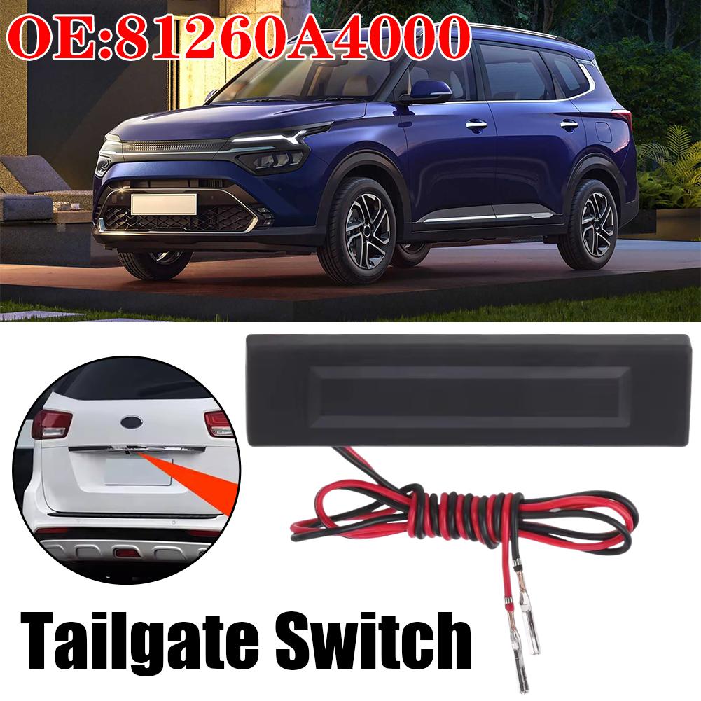 1pcs Rear Trunk Lock Boot Release Switch Opening Button ABS 81260A4000 Tailgate Switch for KIA Carens Carnival 2013-2017 Re Y1U1